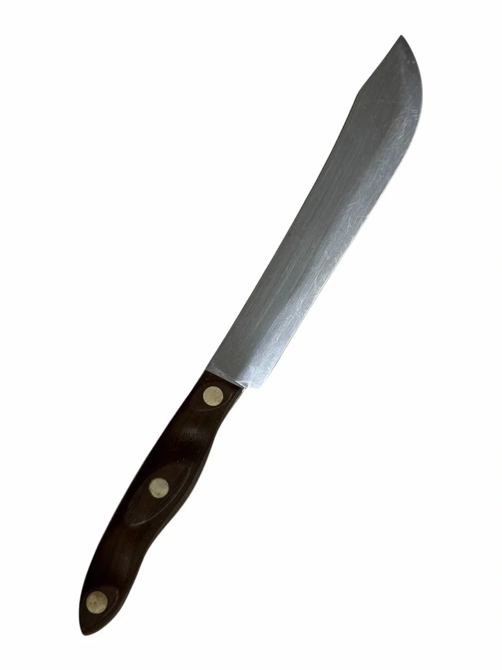Cutco No 22 Butcher Knife w/Brown Swirl Handle 8